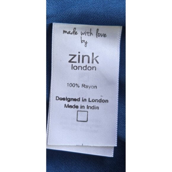 Zink London Floral Print Fit & Flare Dress Lined Shoulder Off Medium - Picture 11 of 16